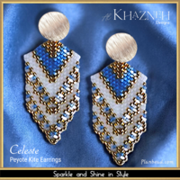 CELESTE - Peyote Kite Earrings Pattern