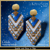 CELESTE - Peyote Kite Earrings Pattern