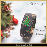 CHRISTMAS CLASSIC - Even Peyote Bracelet