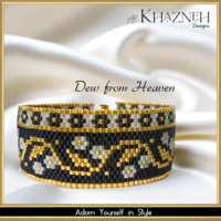 Even-Peyote Bracelet Pattern "DEW from HEAVEN"