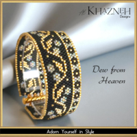 Even-Peyote Bracelet Pattern "DEW from HEAVEN"