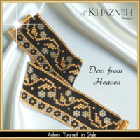 Even-Peyote Bracelet Pattern "DEW from HEAVEN"
