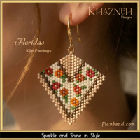 Peyote Kite Earrings Pattern FLORIDAS
