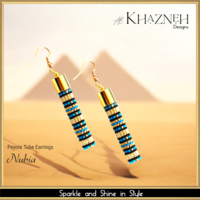 NUBIA - Even Peyote Tube Earrings Pattern