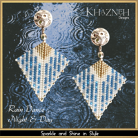 Rain Dance Night & Day - kite earrings pattern