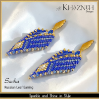 Russian Leaf Earrings Bead Pattern SASHA
