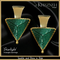 'STARLIGHT' - 3D Triangle Earrings Pattern