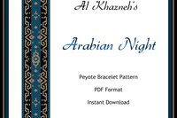 Peyote Bracelet Pattern "Arabian Night"