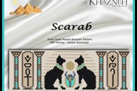 Even Peyote Bracelet Pattern "SCARAB"