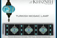 Peyote Bracelet Pattern "TURKISH MOSAIC LAMP"