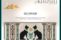 Even Peyote Bracelet Pattern "SCARAB"