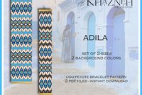 Odd Peyote Bracelet Pattern "ADILA"