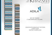 Odd Peyote Bracelet Pattern "ADILA"