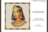 Even Peyote Tapestry Pattern "CLEOPATRA"