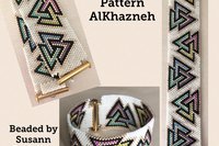 EVEN COUNT Peyote Bracelet Pattern "TRAVAS"