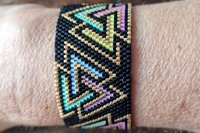 EVEN COUNT Peyote Bracelet Pattern "TRAVAS"
