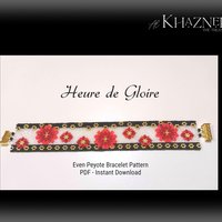 EVEN Peyote Bracelet pattern "HEURE de GLOIRE"