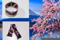 Even Peyote bracelet Pattern "JAPANESE CHERRY BLOSSOM