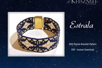 ODD-Peyote Bracelet Pattern "ESTRALA"
