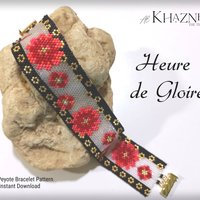 EVEN Peyote Bracelet pattern "HEURE de GLOIRE"