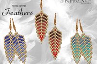 Peyote Earring Pattern "FEATHERS"
