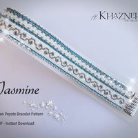 Even Peyote Bracelet Pattern "JASMINE"