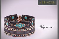 EVEN-Peyote Bracelet Pattern "MYSTIQUE"