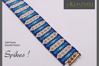 Odd-Peyote Bracelet Pattern "SPIKES"