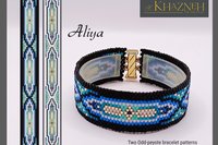 Odd-Peyote Narrow Bracelet Patterns "ALIYA"