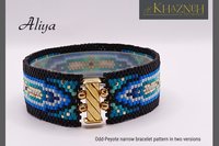Odd-Peyote Narrow Bracelet Patterns "ALIYA"