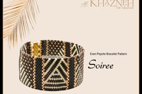 EVEN Peyote Bracelet Pattern "SOIREE"