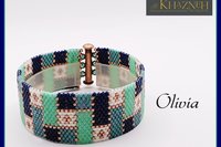 Odd Peyote Bracelet Pattern "OLIVIA"