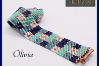 Odd Peyote Bracelet Pattern "OLIVIA"