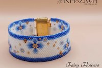 EVEN Peyote Bracelet Pattern "FAIRY FLOWERS"