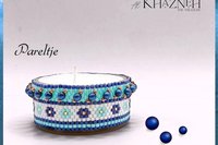 Tealight Cover TUTORIAL Even Peyote Stitch "PARELTJE"