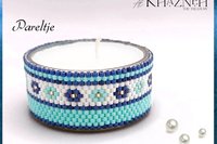 Tealight Cover TUTORIAL Even Peyote Stitch "PARELTJE"