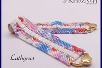 Even Peyote bracelet pattern with TILA's "LATHYRUS"
