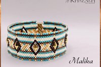 Odd-Peyote Bracelet Pattern/Tutorial "MALIKA"