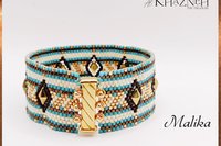 Odd-Peyote Bracelet Pattern/Tutorial "MALIKA"