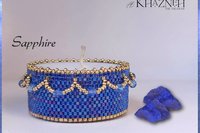 Tealight Cover TUTORIAL - Even Peyote - "SAPPHIRE"