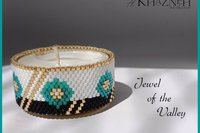 Tealight Cover - Even Peyote Stitch -  "JEWEL of the VALLEY"
