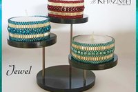 Tealight Cover Tutorial -  "JEWEL" - Even Peyote Stitch