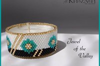 Tealight Cover - Even Peyote Stitch -  "JEWEL of the VALLEY"