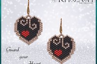 PEYOTE Earrings Pattern "GUARD your HEART"