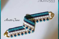Even Peyote Bracelet Pattern with Tila's "ARETTI-JANE"