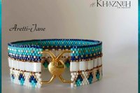 Even Peyote Bracelet Pattern with Tila's "ARETTI-JANE"