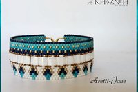 Even Peyote Bracelet Pattern with Tila's "ARETTI-JANE"
