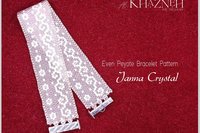 Even Peyote Bracelet Pattern "JANNA CRYSTAL"