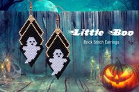 Brick Stitch Earring Pattern "LITTLE BOO"