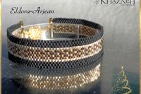 TWO Narrow Even Peyote Bracelet Patterns "ELDORA-ARJEAN"